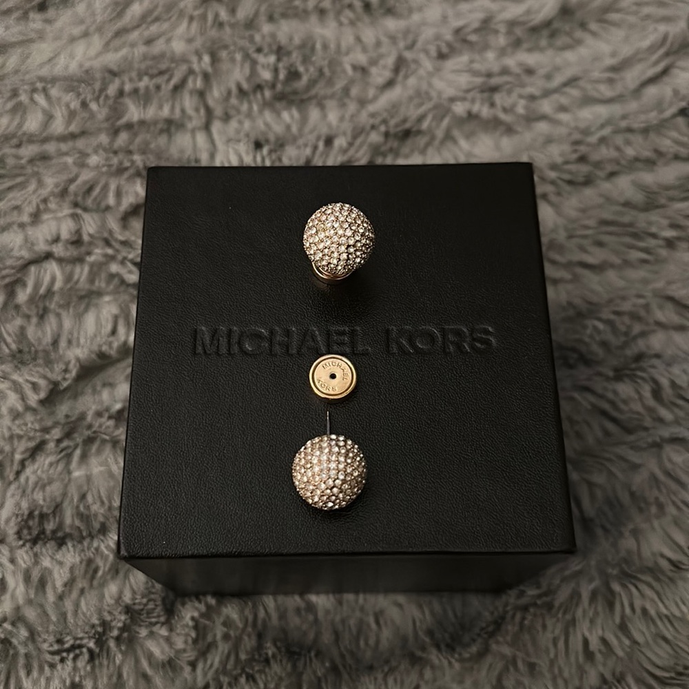 [♦️🧾SOLD] MICHAEL KORS FIREBALL 14K Rose Gold Earrings LIMITED EDITION